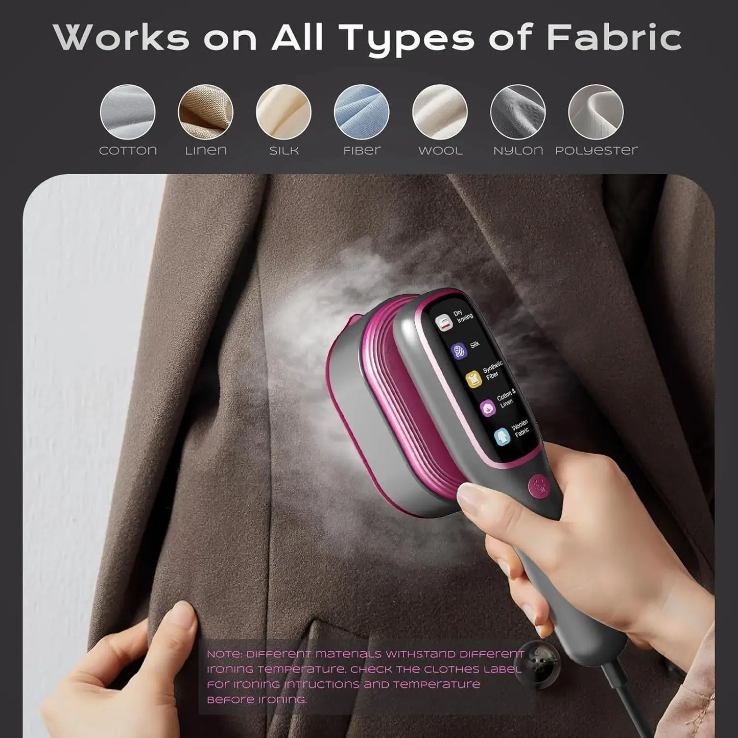 Handheld Garment Steamer | Fast Heat | Portable Travel | 220V Voltage