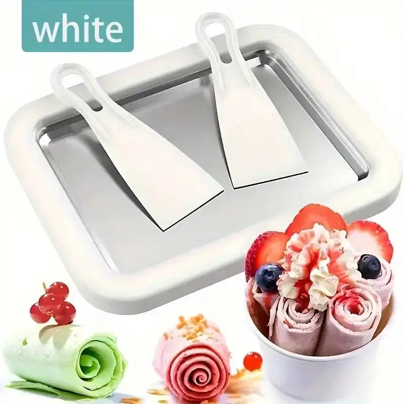 Instant Ice Cream Maker, Compact Frozen Dessert Machine with Food-Grade Anti-Griddle Plate for DIY Yogurt & Sorbet from PriceLows™
