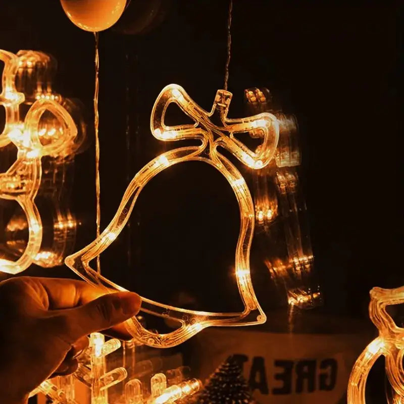 Christmas Decor LED String Garland Moon Star Curtain Light Christmas Tree Ornament Navidad Xmas 2023 New Year from PriceLows™