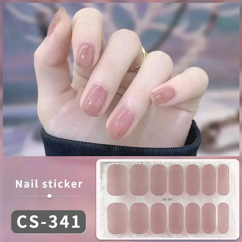 Full Cover Nail Stickers Fashion Nail Polish Nail Decoration Sparkling Glitter Self Adhesive Manicure Designer Nail Art Sticker from PriceLows™