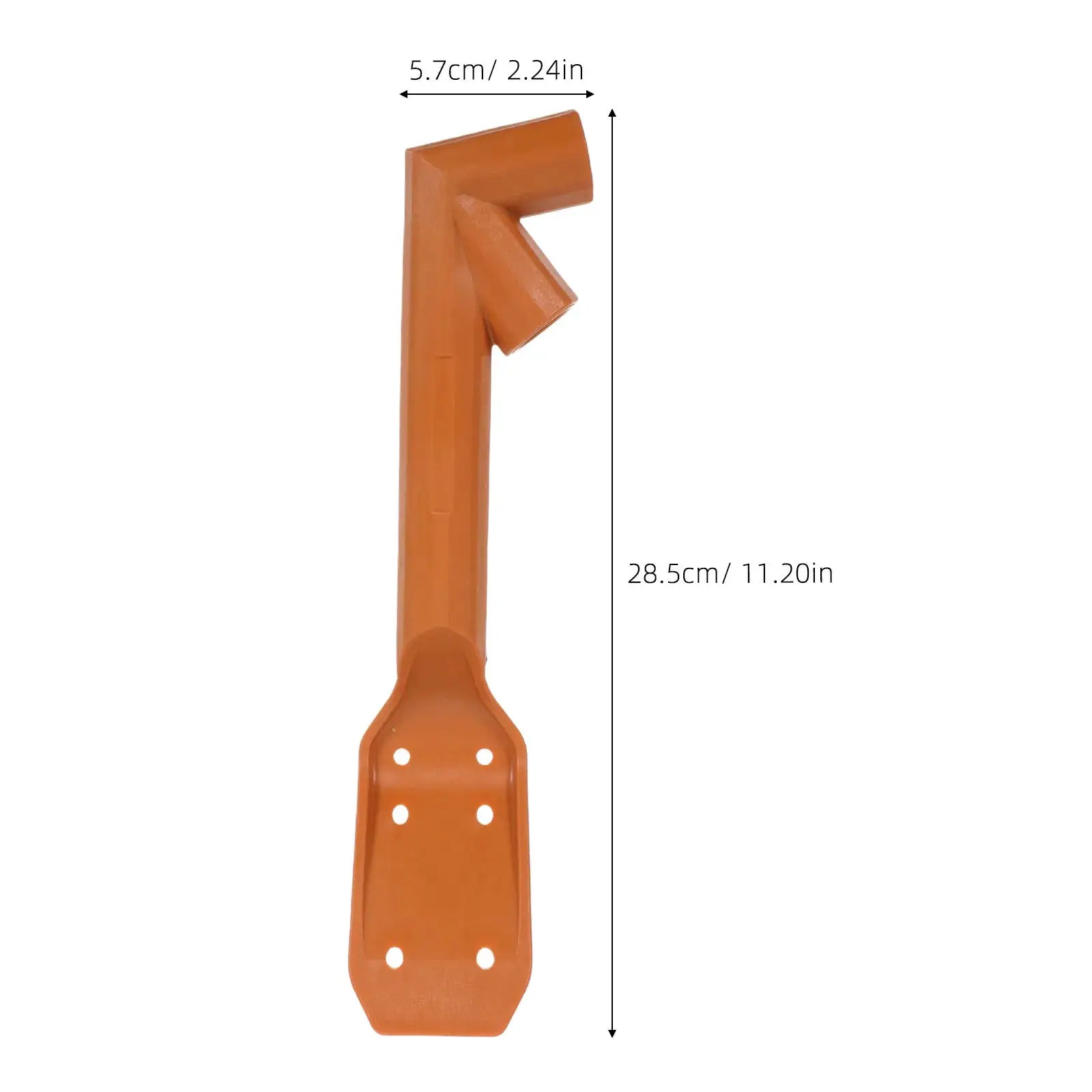 Dual Angle Gutter Cleaning Scoop 45 Degree 120 Degree Plastic Gutter Leaf Remover Tool Attachment for Threaded Extension Poles from PriceLows™