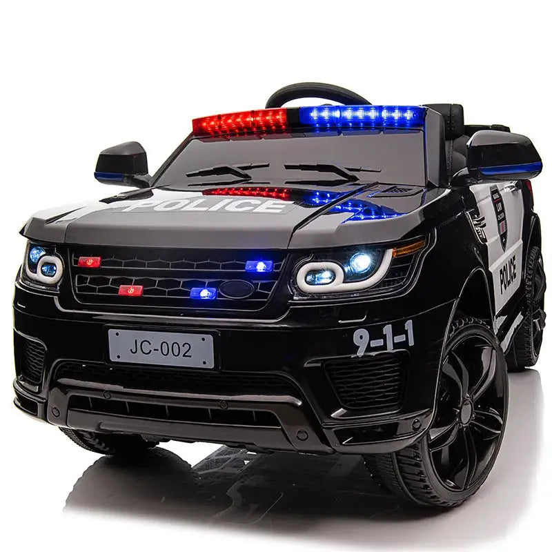 12V Load 30KG Big Size With Remote Control Children's Electric Four-wheel Rechargale Double drive Toy Battery Police Music Car from PriceLows™