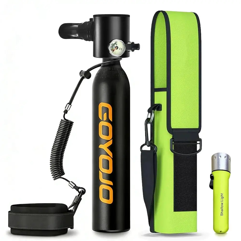 0.5L Mini Scuba Tank Diving Cylinder Scuba Diving Tank 3000PSI Small Pony Bottle 5-10 Mins Underwater Breathing for Snorkeling from PriceLows™