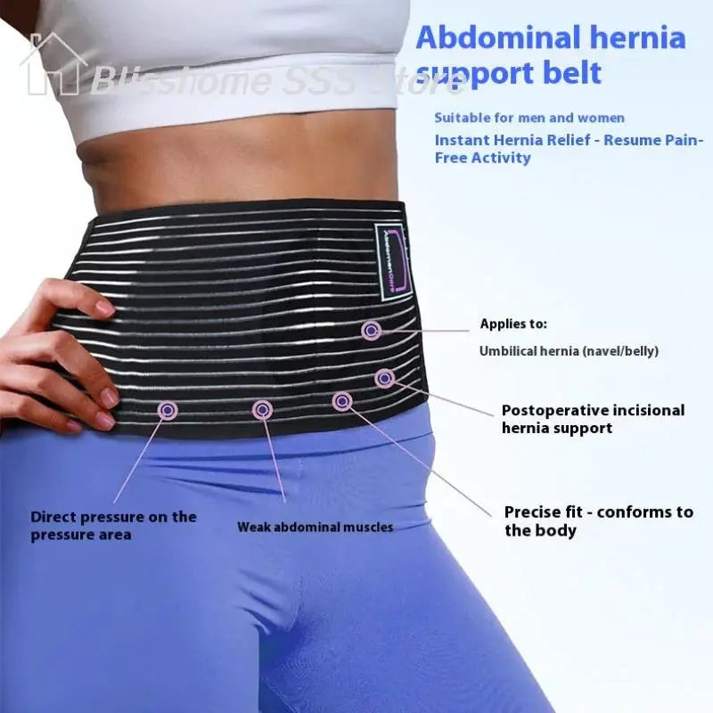 Umbilical Hernia Belt | Adjustable Support Pad | Abdominal Binder