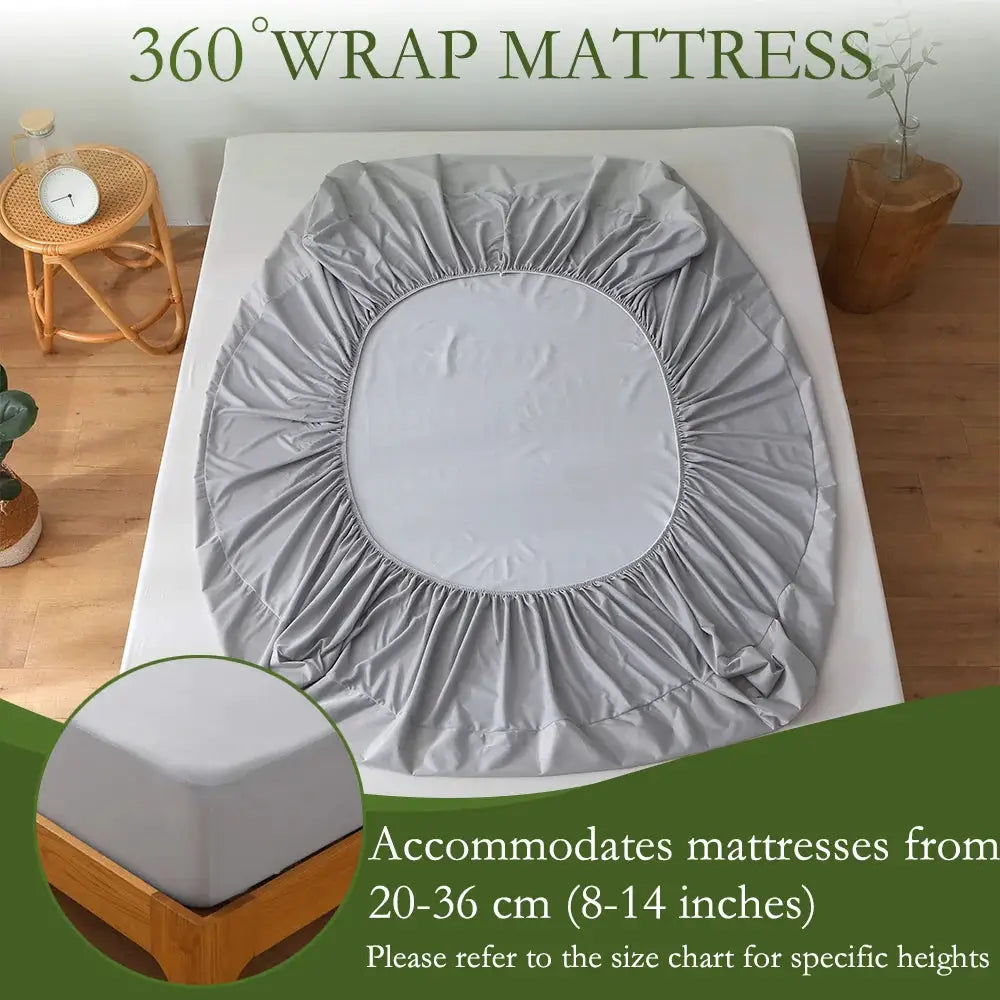 1pc Waterproof Mattress Protecto, Knitted Soft & Breathable Fitted Sheet, Silent and Comfortable for All Seasons (No Pillowcase) from PriceLows™