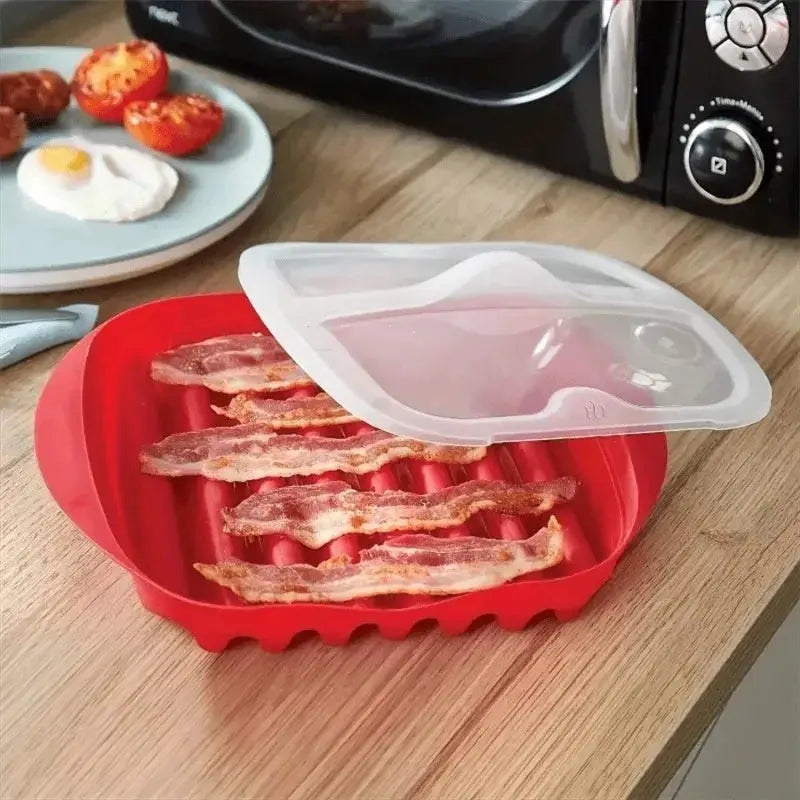 Microwave Bacon Tray | Vented Cover | Eco Friendly