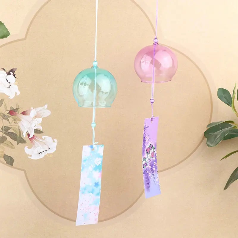 1Pc Wind Bells New Handmade Glass Wind Chime Birthday Gift Christmas Gift Home Decors Wind Chimes Japanese Style from PriceLows™