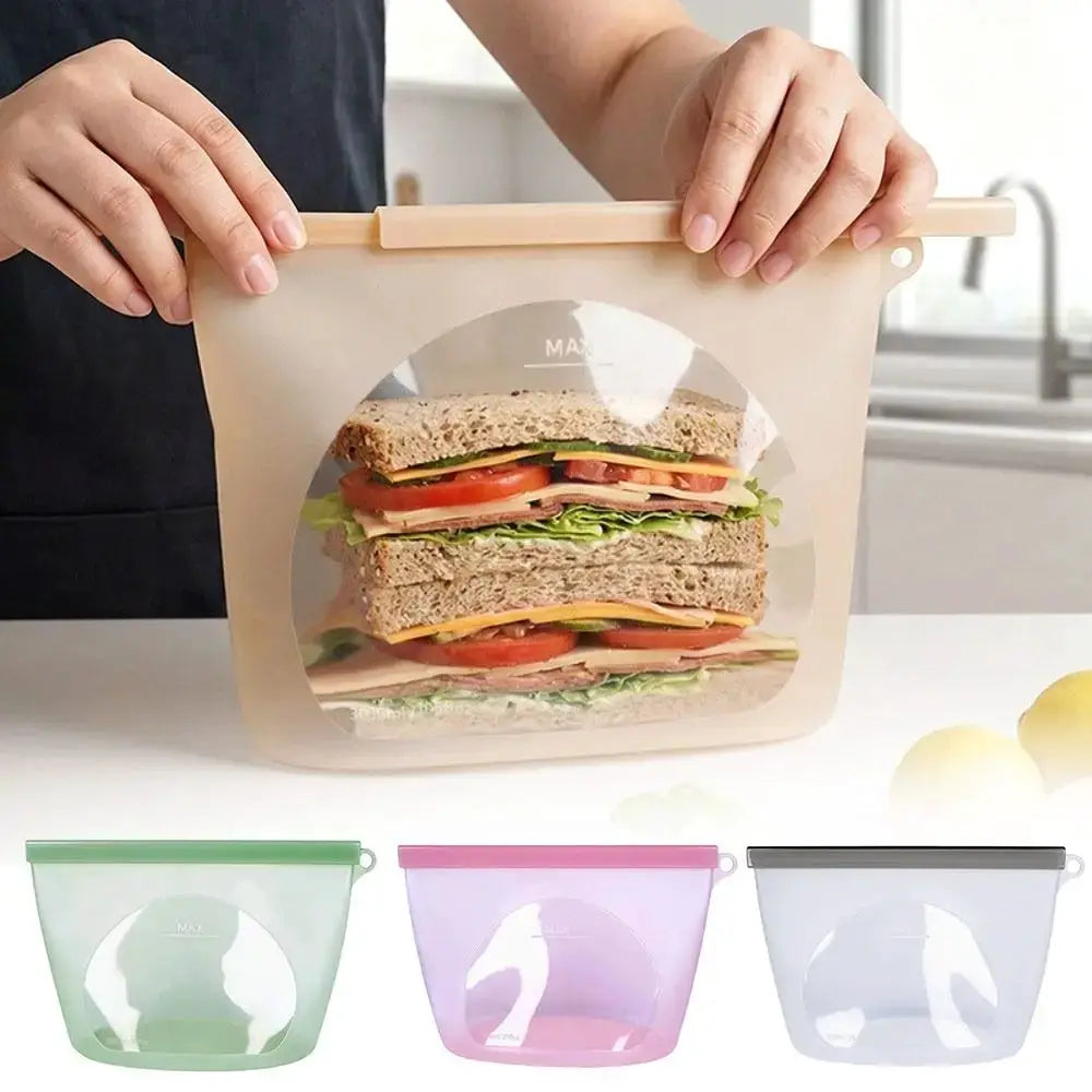 Silicone Food Preservation Bag | Moisture-Proof | Reusable Zip-Lock