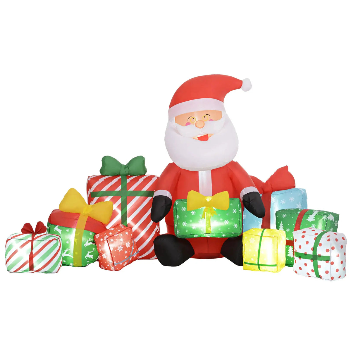 Outdoor Santa Claus Inflatable | 4.4 Ft With Gifts | White Led Lights
