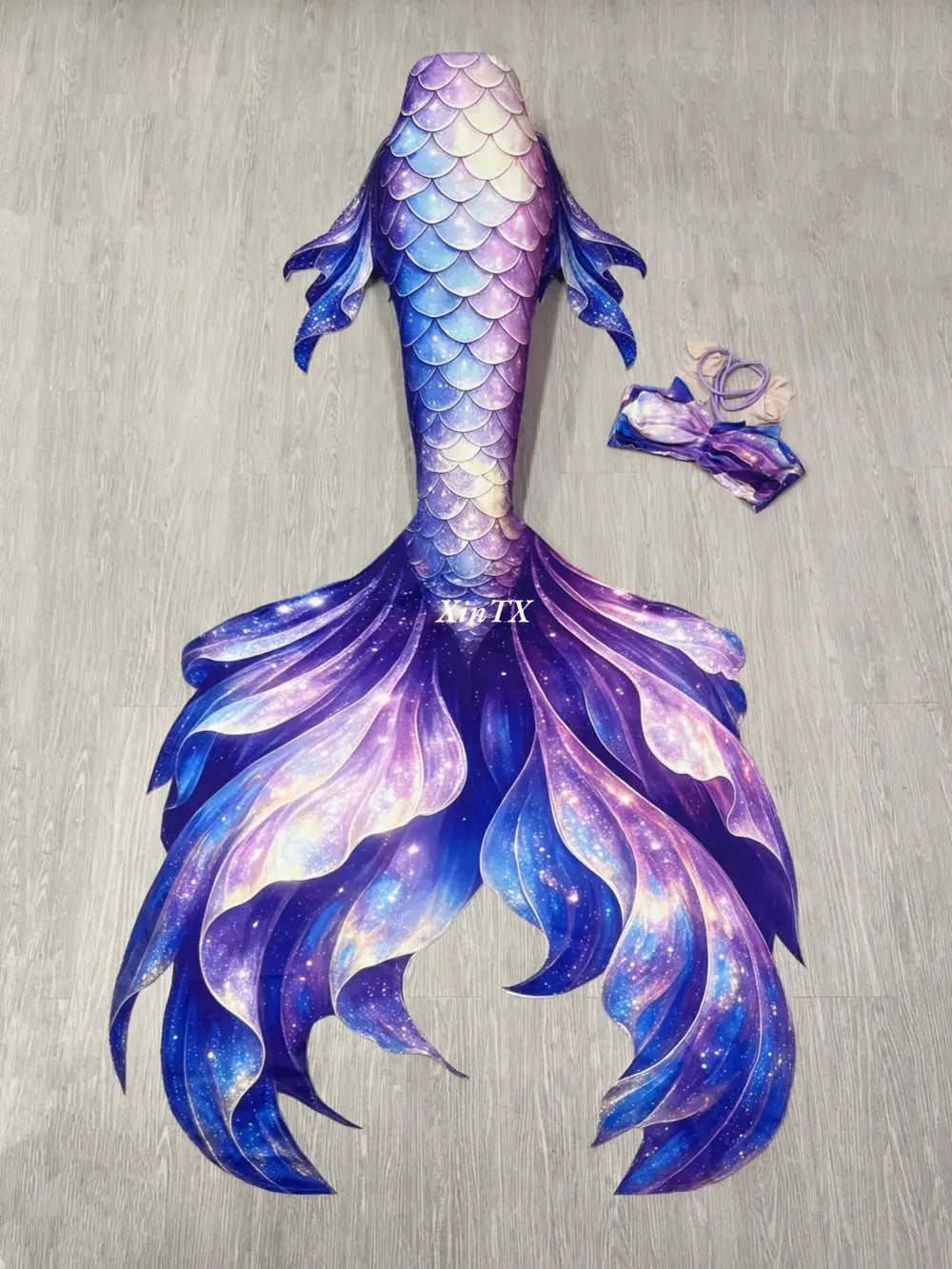 Mermaid Tail | Monofin Optional | Polyester Elastane Fabric | Adult Size