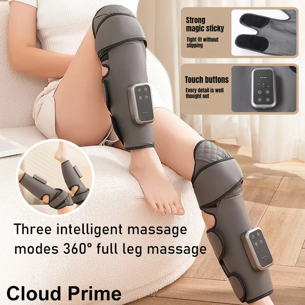 Cordless Leg Massager | Heating Air Compression | 3 Speed
