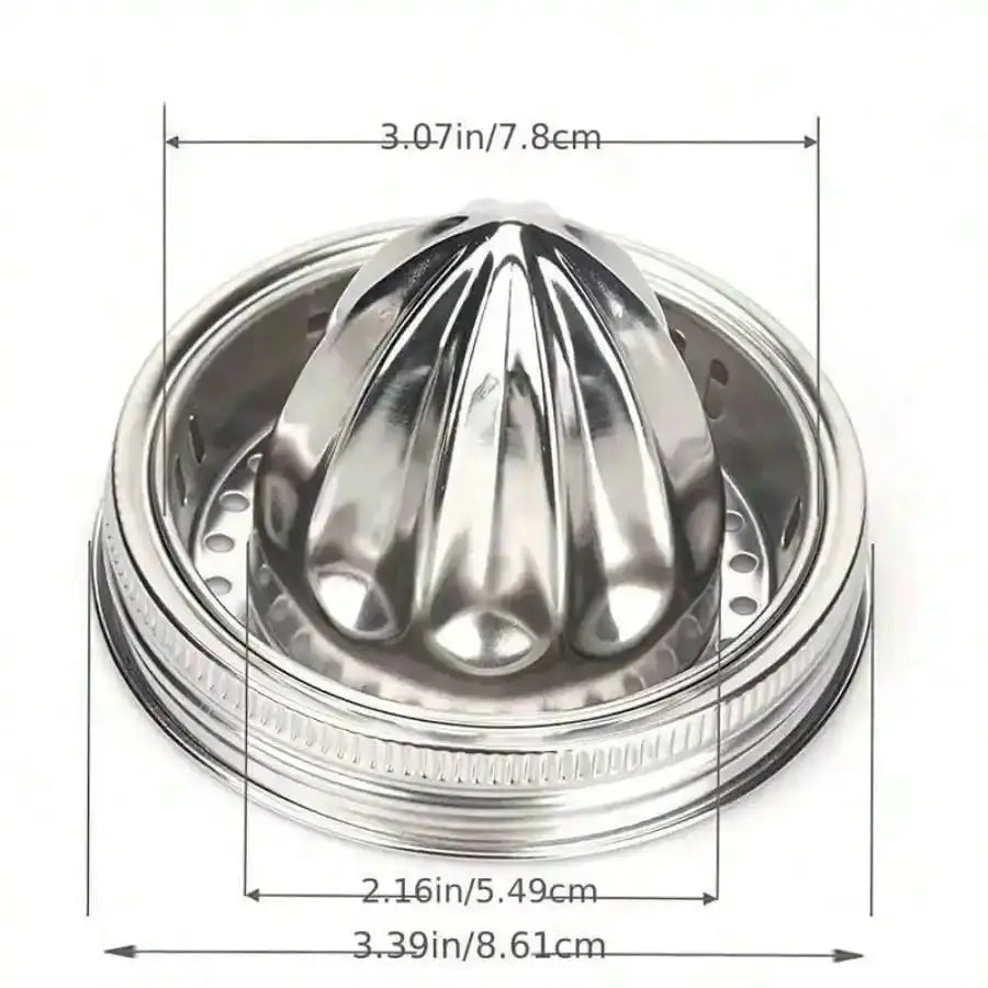 1pc Stainless Steel Citrus Juicer Lid,Suitable For Mason Jars,Various Wide Mouth Juicing Tools,Kitchen Supplies Household Items from PriceLows™