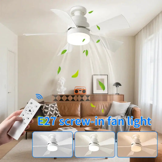LED Ceiling Fan Light | E27 Socket | Remote Control | 3 Speed Dimmable