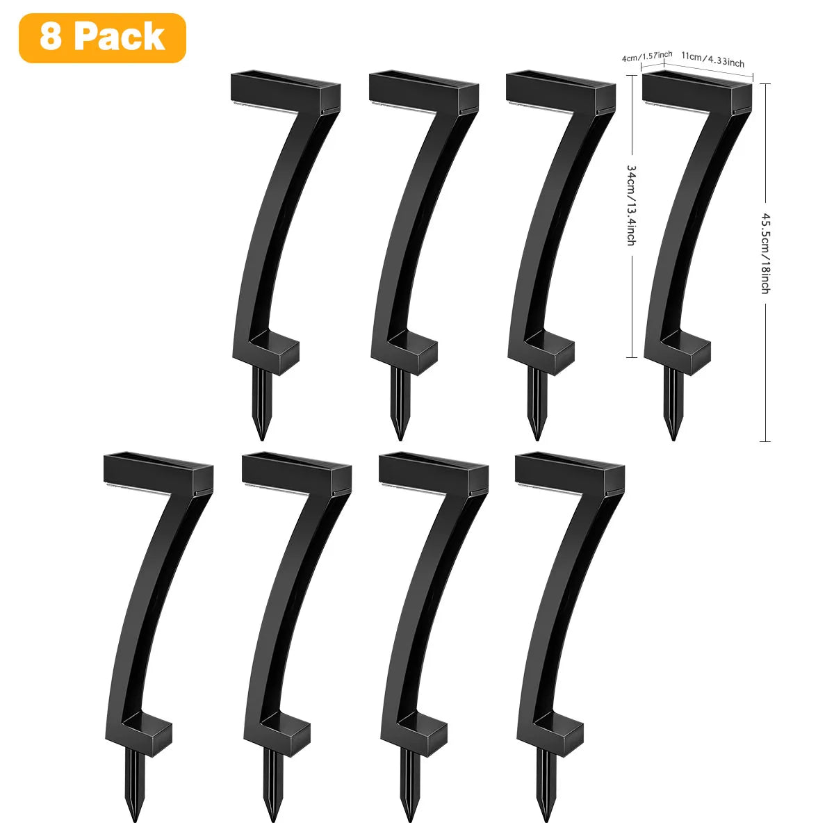 Solar Lights 7-Shape for Garden Lawn IP65 Waterproof Pathway Landscape Lighting 6 LED Auto Dusk to Dawn Solar Ground Light from PriceLows™