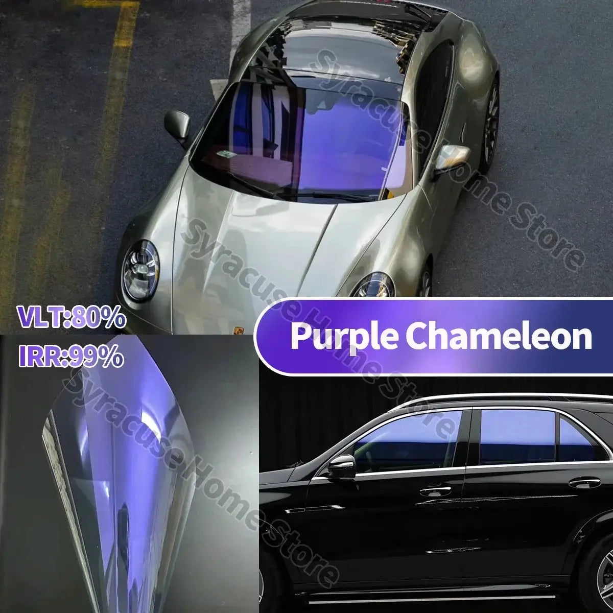 Purple Chameleon Film High Definition Window Tint Film High Insulation Windshield Tint Chameleon Tint Film For Car Window from PriceLows™
