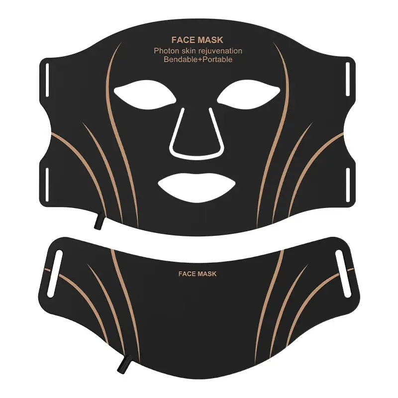7 Color LED Face Mask with Neck Wireless Portable Red Light Therapy for Anti-Aging, Wrinkles, Skin Rejuvenation, Home Use from PriceLows™