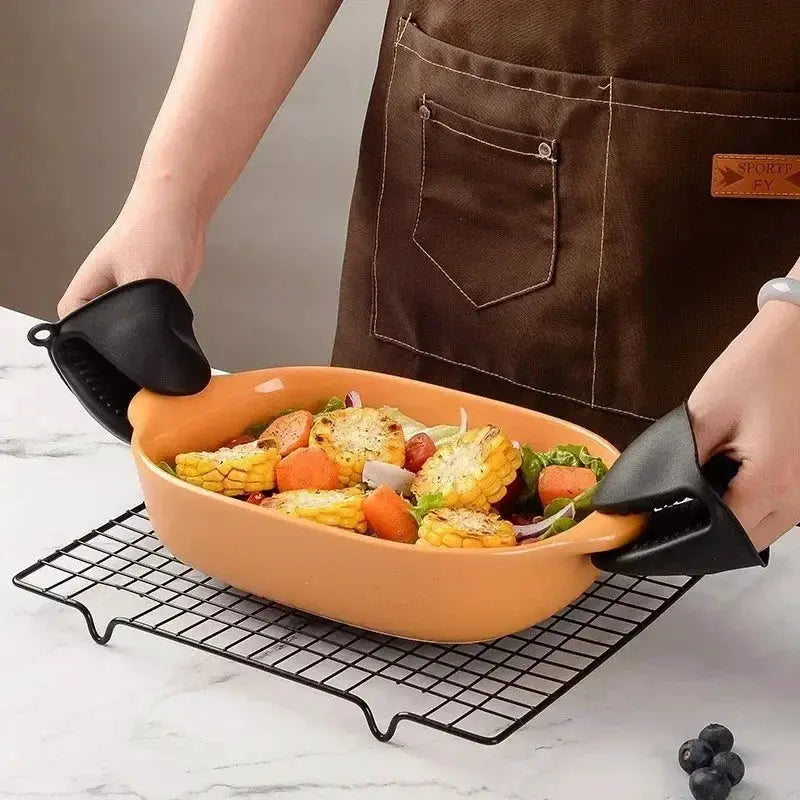 Silicone Oven Mitts | Heat Resistant | Non Slip Grip | 2 Pack
