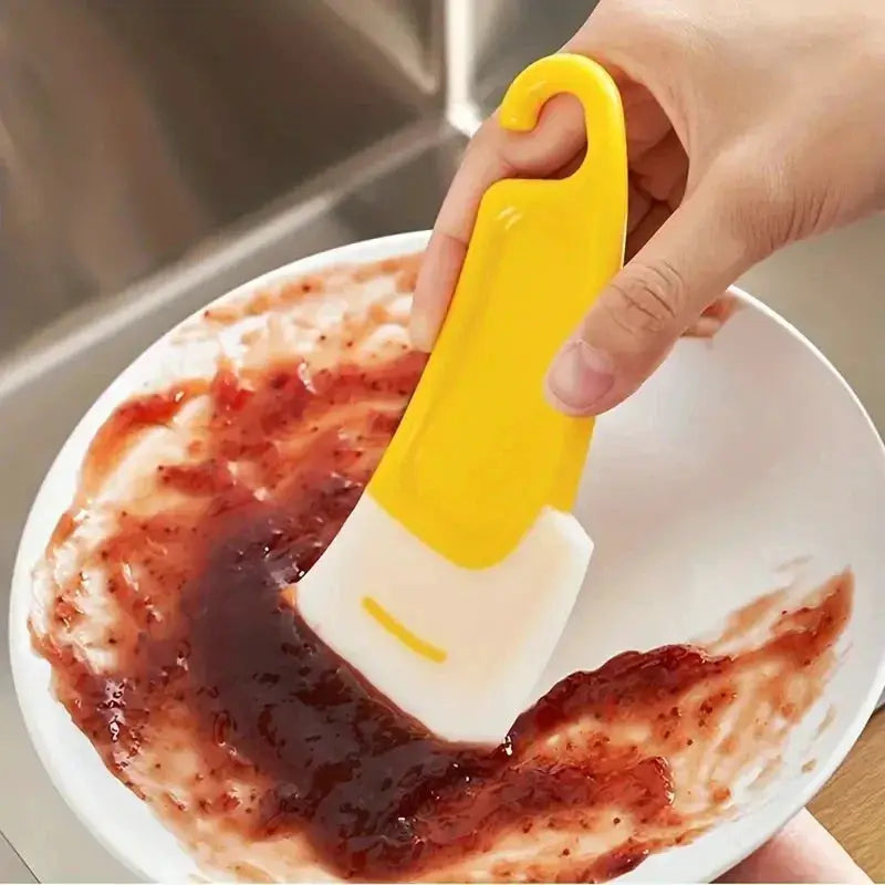 Cleaning Spatula Kitchen Scraper Soft Blade Scraper Brush Dirty Pan Pot Dishes Cleaner Tools Cooking Baking Tool Kitchen Gadget from PriceLows™