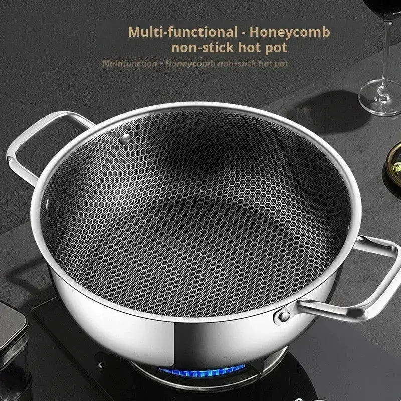 Stainless Steel Soup Pot | 3-4L Capacity | 28 cm | Gas And Induction Compatible