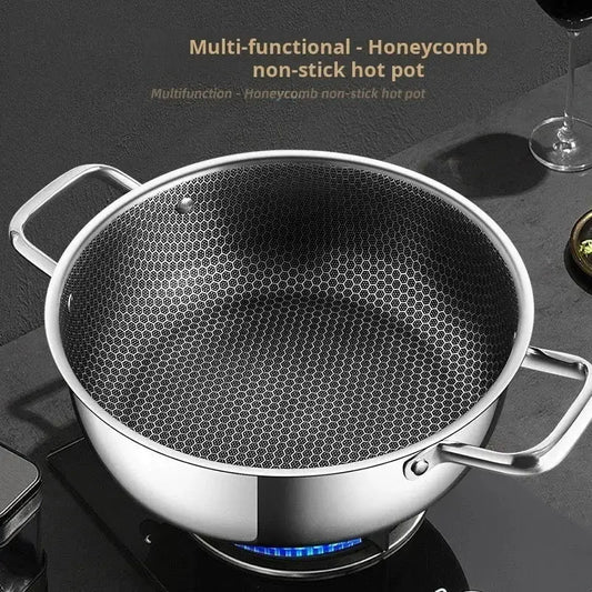 Stainless Steel Soup Pot | 3-4L Capacity | 28 cm | Gas And Induction Compatible