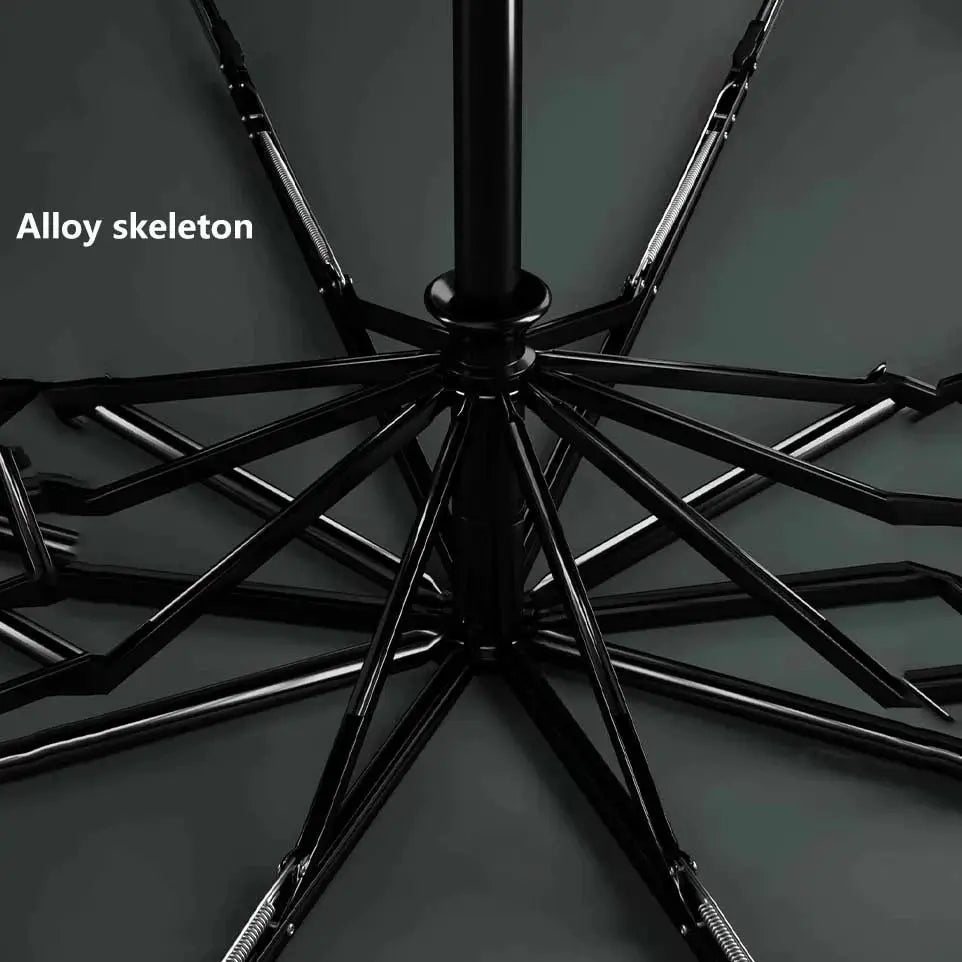 Automatic Folding Umbrella | LED Light | Windproof Design | Large Canopy