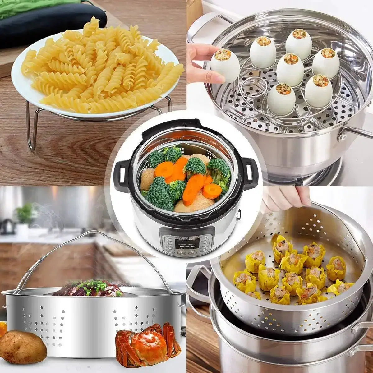 Instant Pot Accessories | Steamer Basket | Springform Pan | Dish Clip