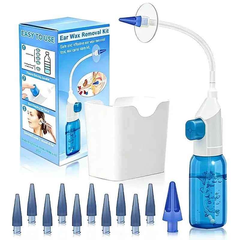 Ear Wax Removal Tool Manual Ear Irrigation Flushing System Safe and Effective Ear Cleaner for Adults Kids Cleaning Washer Kit from PriceLows™