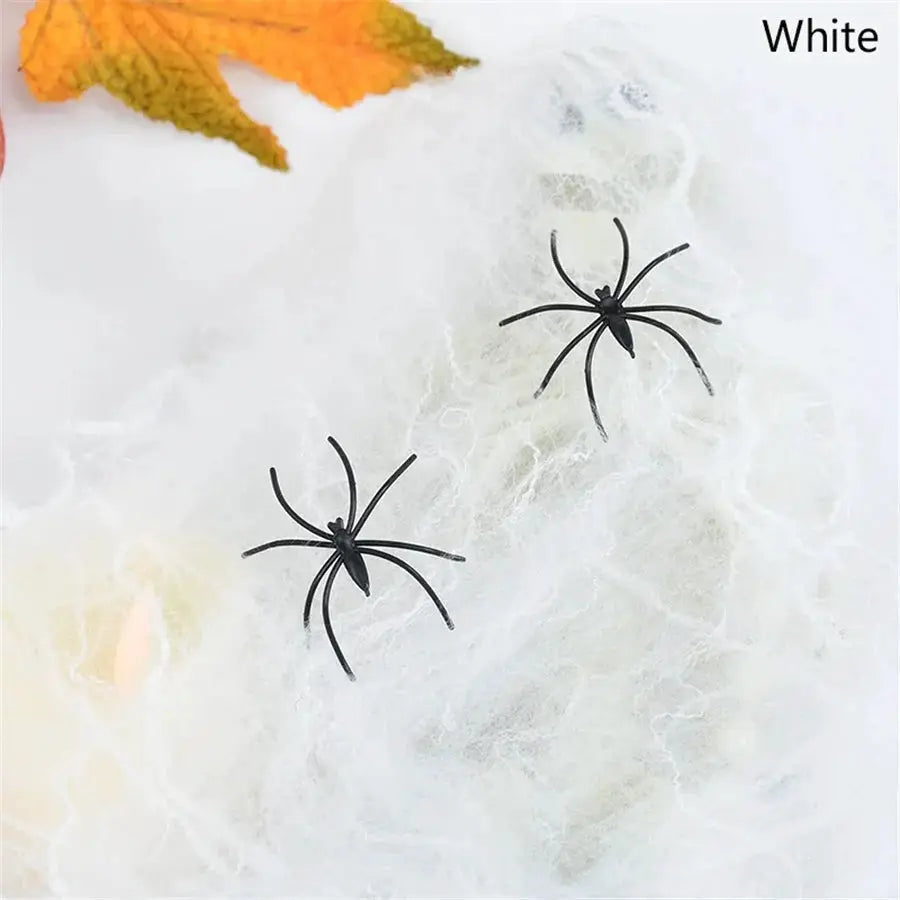 Artificial Cobweb | Stretchy Plastic | Halloween Prop | Assorted Colors
