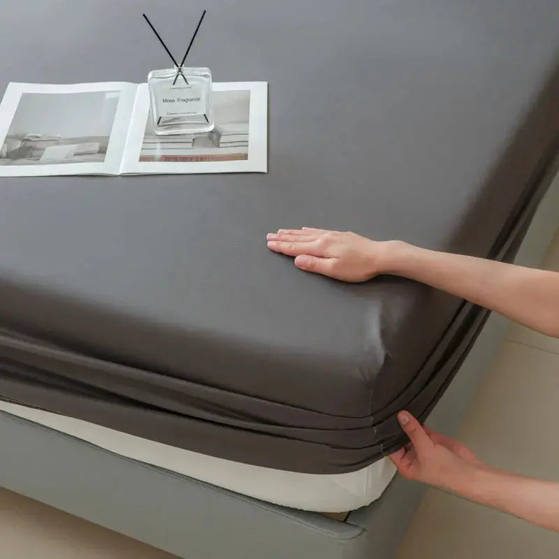 Waterproof Fitted Bed Sheet With 360 Elastic Band Mattress protector Cover Bedspreads for Single Double King Queen Size Bedsheet from PriceLows™