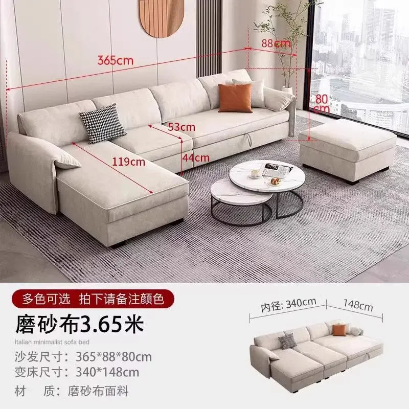 Living Room Sofa | Light Blue Gray | High Back Bubble Design | One Size