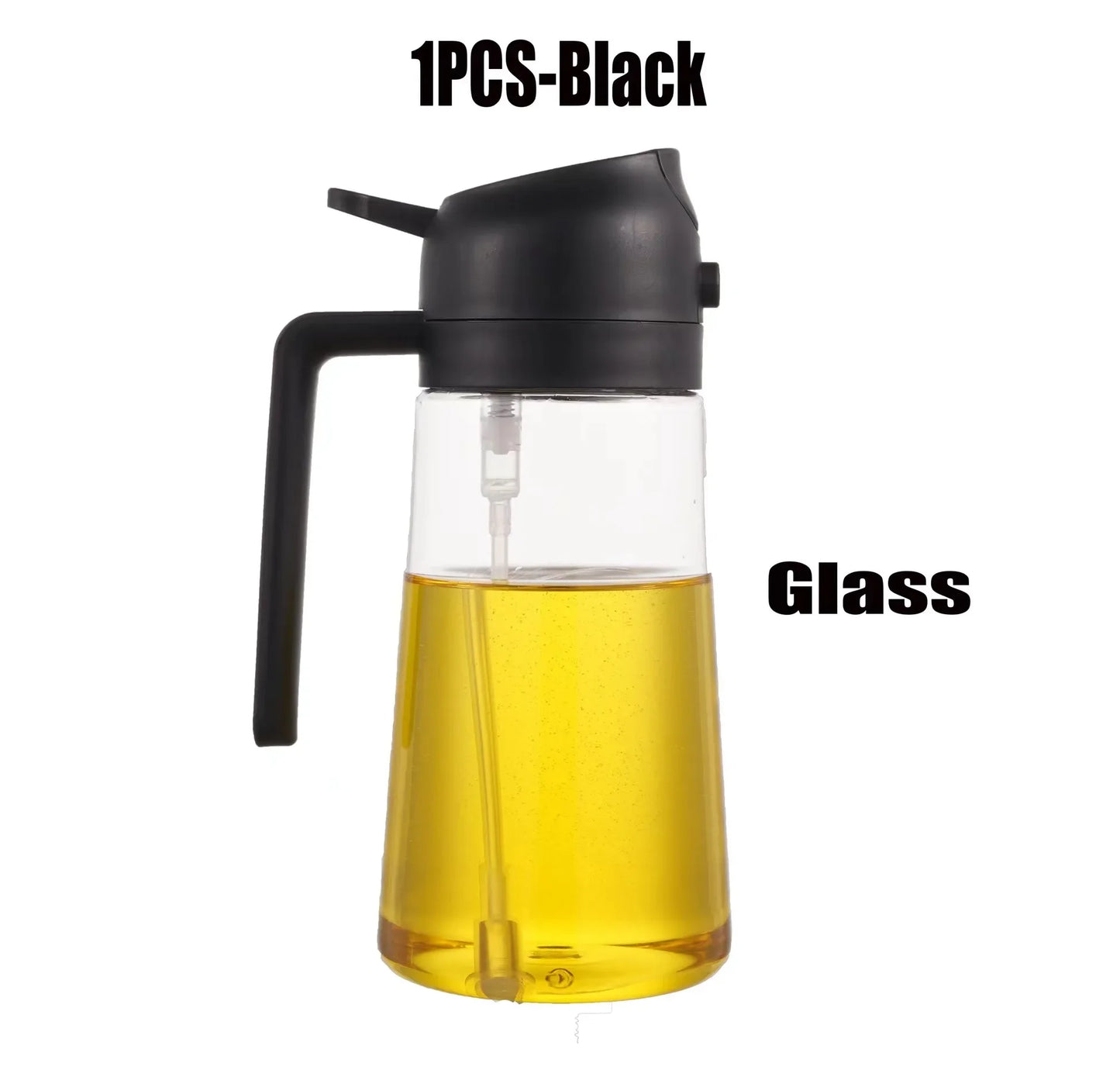 Oil Sprayer | Glass Oil Bottle | 2In1 Design | BBQ And Air Fryer