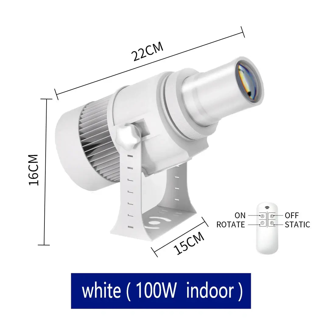 LED Gobo Projector | HD Custom Logo | IP67 Waterproof | Aluminum Housing