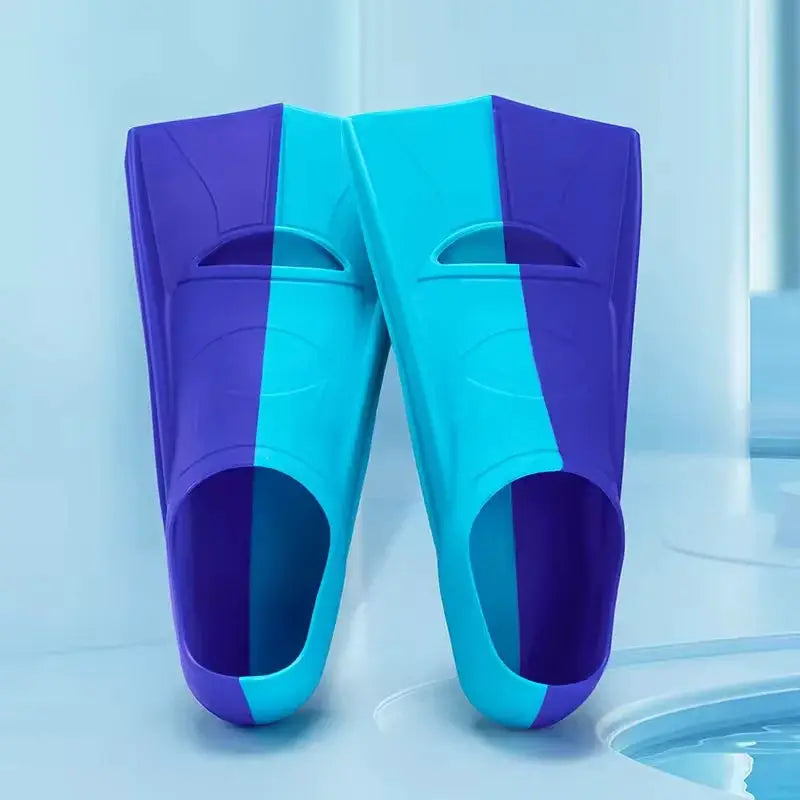 Silicone Fins Split Flipper Children Adults Youth Snorkeling Swim Short Fins Pool Training Kids Girls Boys Beginners Multisize from PriceLows™