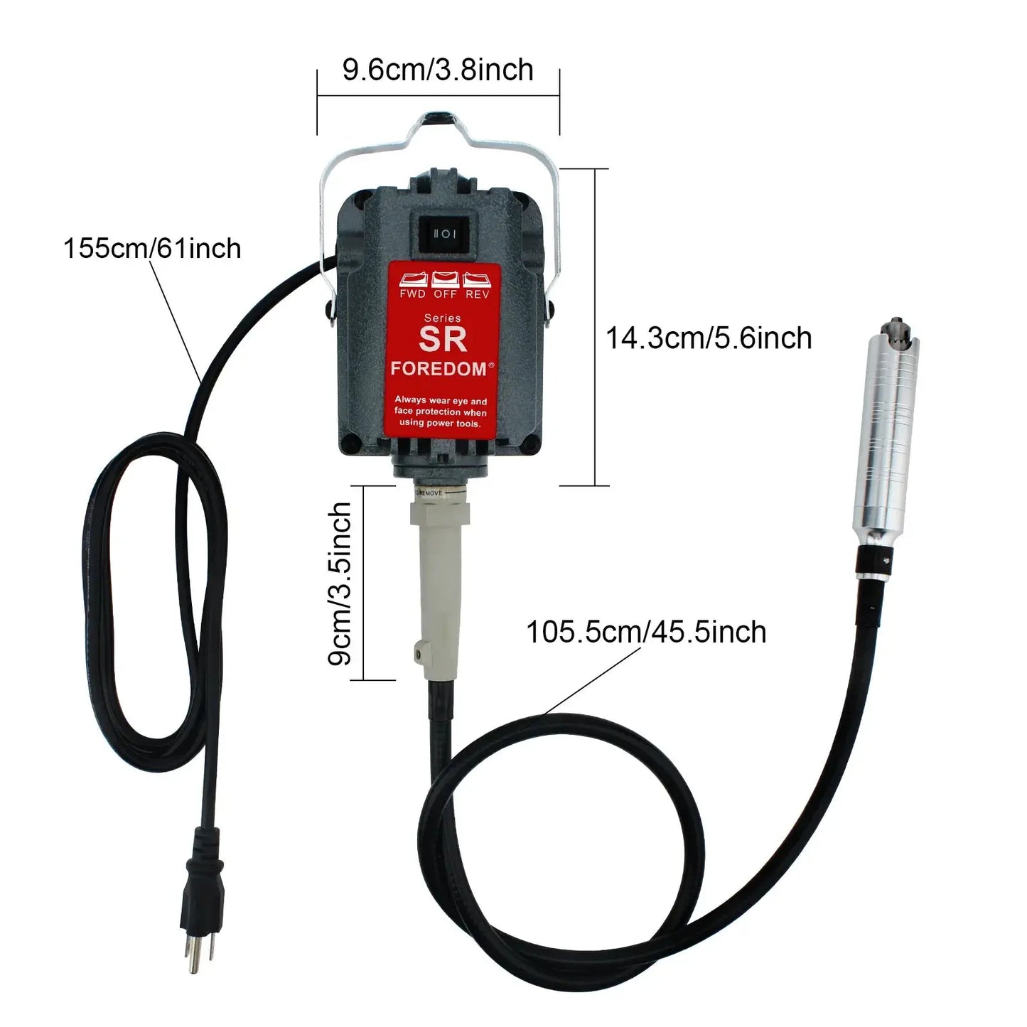 S-R Hanging Electric Grinder | 230W Motor | 4mm Shaft | Stepless Foot Pedal