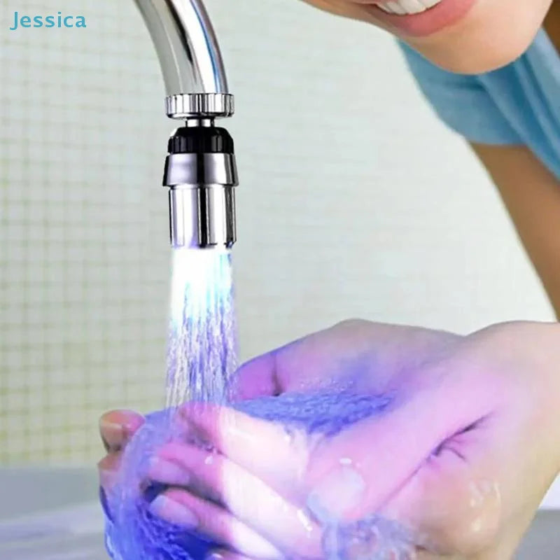 ♥LED Water Faucet Light - Color Changing Temperature Sensor Faucet Light for Kitchen Sink & Bathroom Shower from PriceLows™
