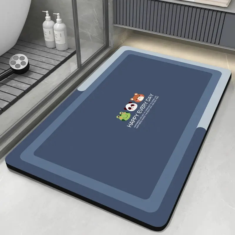 Diatomite Bath Mats Bathroom Absorbent Anti Slip Floor Mat Foot Carpet Quick Dry Shower Toilet Rug Doormat Washable from PriceLows™