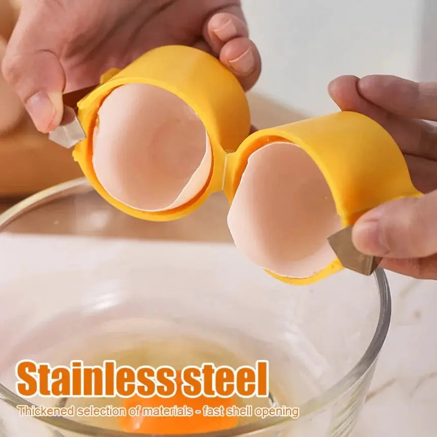 Plastic Egg Shell Opener Professional Manual Eggs Breaker Non-Stick Hand Eggshell Separator Multifunctional Kitchen Baking Tool from PriceLows™