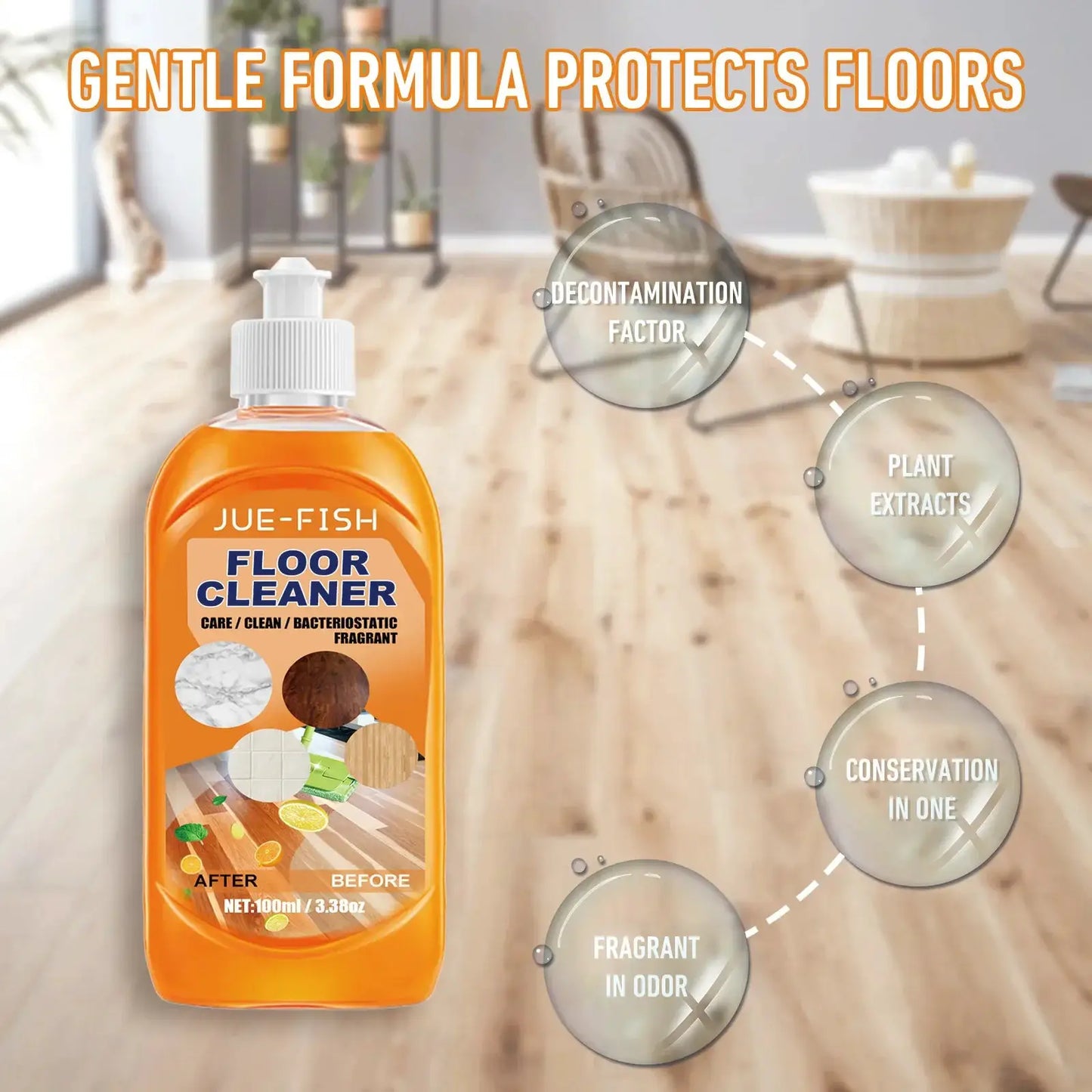 Powerful Floor Polish Agent Stain Dirty Removing Cleaning Wooden Floor Decontamination Renovating Ceramic Tiles Polishing Fluid from PriceLows™