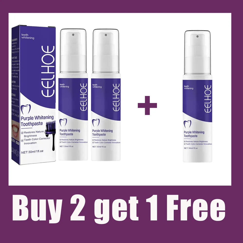 Teeth Whitening Toothpaste | Natural Ingredients | Fresh Breath | 30ml
