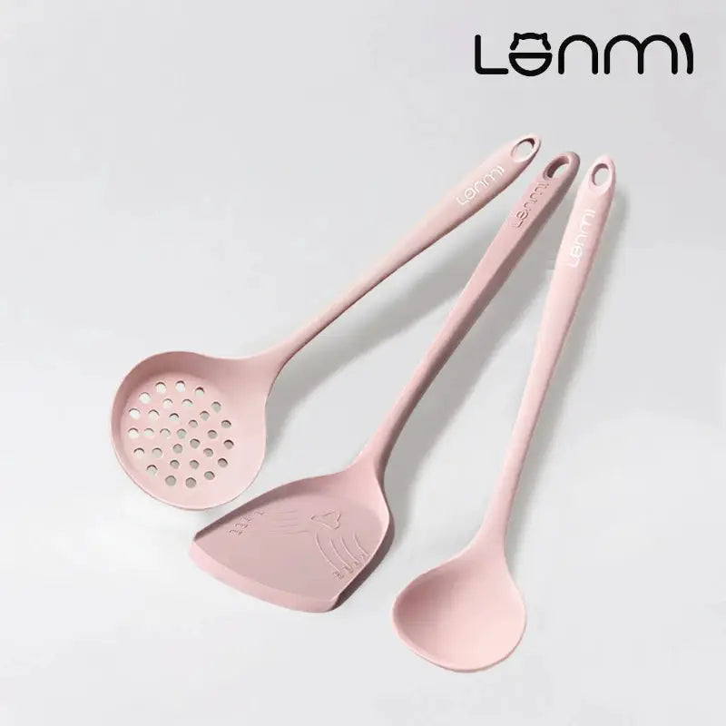LANMI 3pc/set Silicone Spatula Special for Non-stick Pans Kitchen Spatula Food Grade Silicone Spoon Household Frying Pan Spatula from PriceLows™