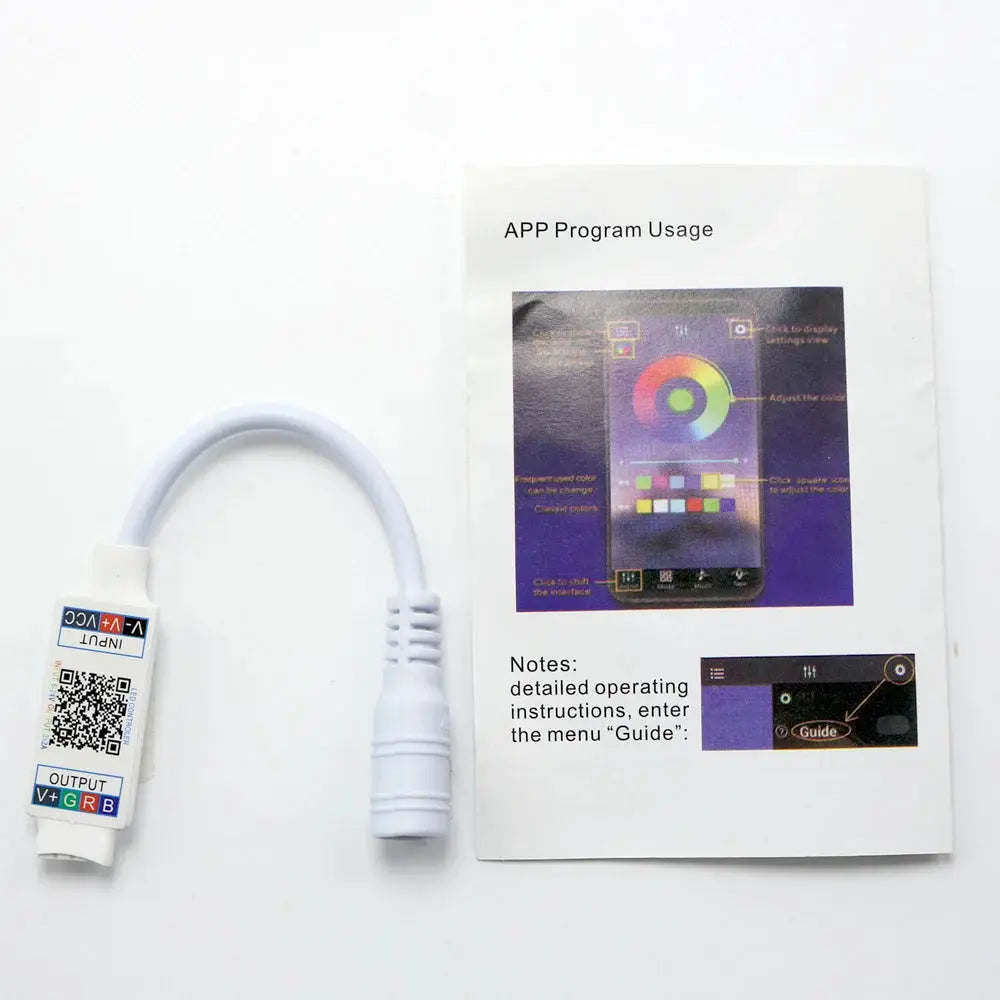 DC 5V 12V 24V Mini RGB Bluetooth Dimmer LED Controller Music Bluetooth Smart APP Controller Control For RGB LED Strip Light from PriceLows™