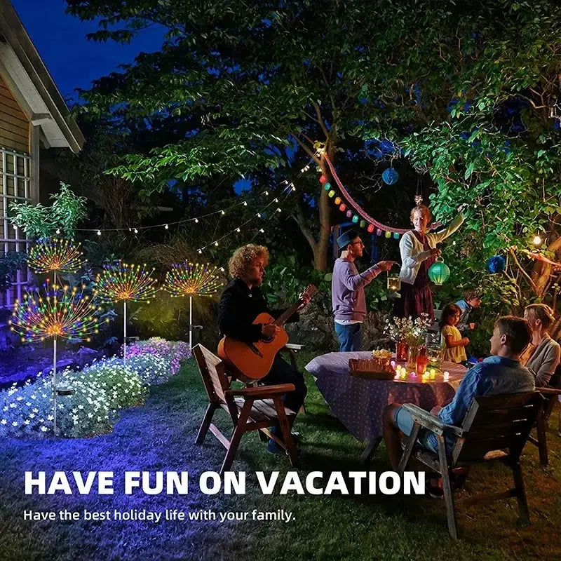 1/2/4Pcs Solar LED Firework Fairy Light Outdoor Garden Decoration Lawn Pathway Light For Patio Yard Party Christmas Wedding from PriceLows™