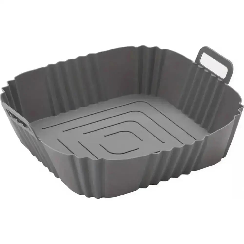 Reusable Silicone Air Fryer Liner | Square 22Cm | Non Stick Handles