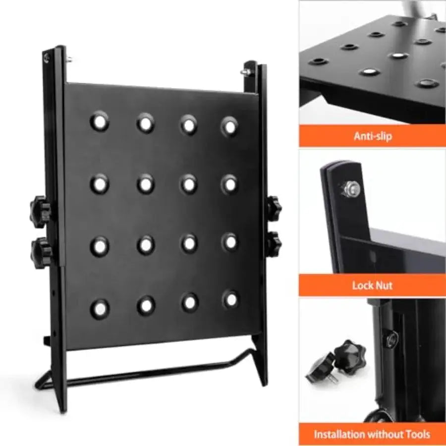 Ladder Platform, 3-Level Adjustable Ladder Step and Work Platform, 400 lbs Extreme Heavy Duty Standing Scaffold, ProGrade Exten from PriceLows™