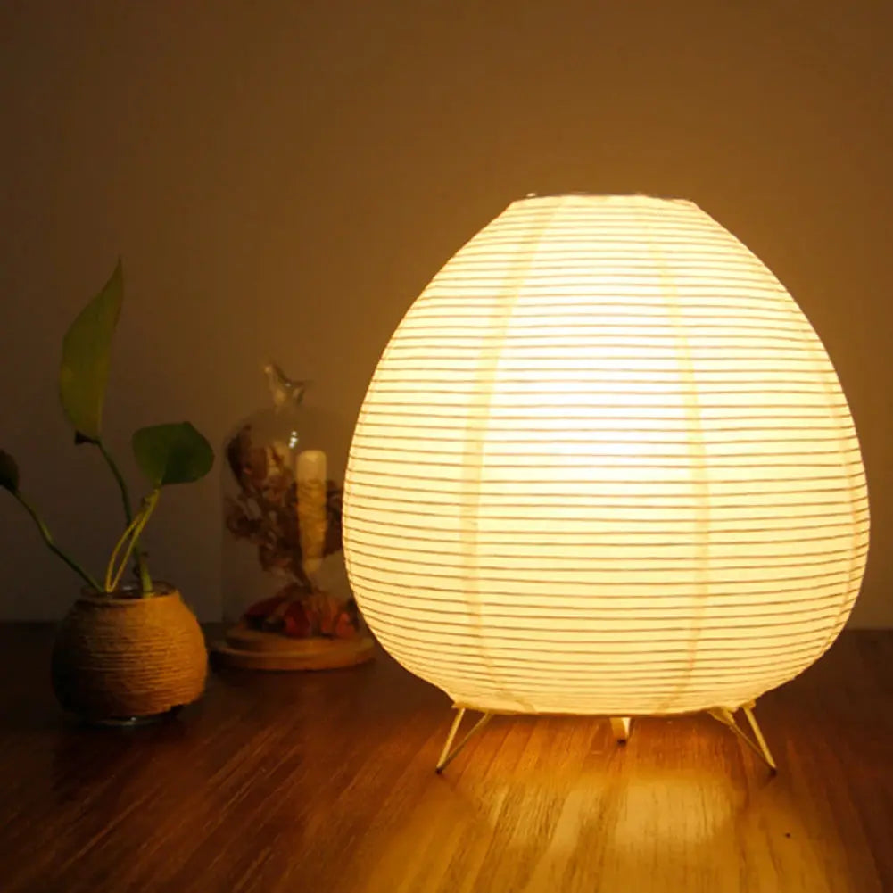 Bedside Study Table Lamp Rice Paper Desktop Decorative Lantern Light Handmade Simple LED Lighting Lamp for Living Room Bedroom from PriceLows™