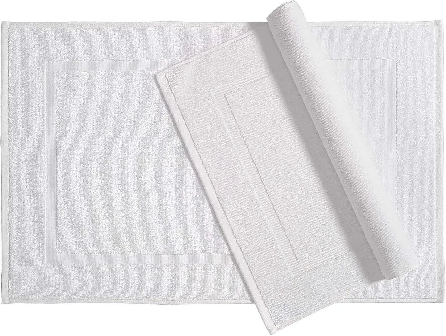 Soft Cotton Bath Mat Set, 6-Pack, 684 GSM, 20x30 Inches, Machine Washable from PriceLows™