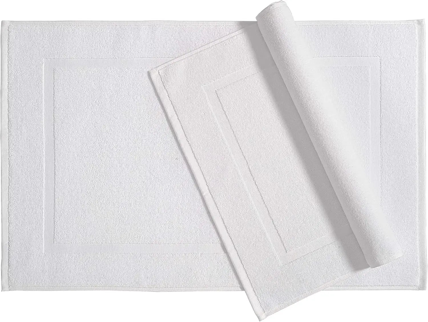 Soft Cotton Bath Mat Set, 6-Pack, 684 GSM, 20x30 Inches, Machine Washable from PriceLows™