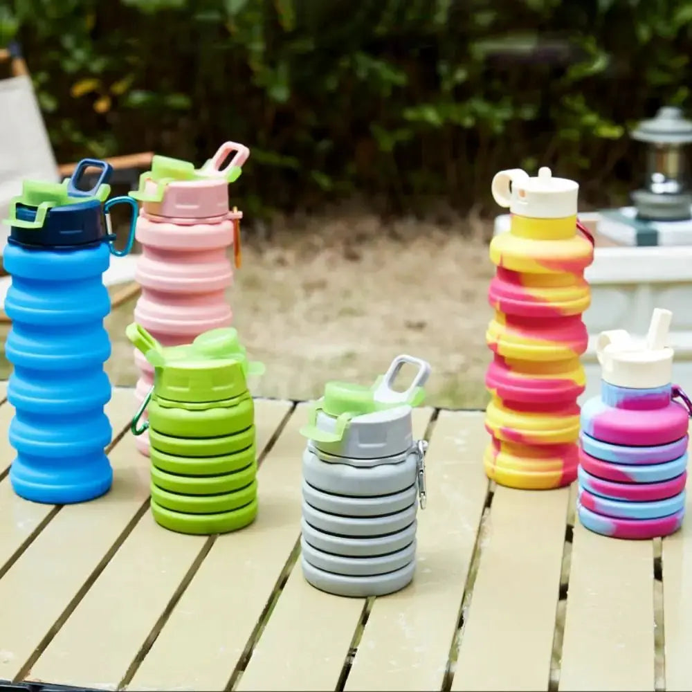 Large-capacity Collapsible Sport Bottle Retractable Leak Proof Sports Water Bottle Portable Reuseable Foldable Drinking Cup from PriceLows™