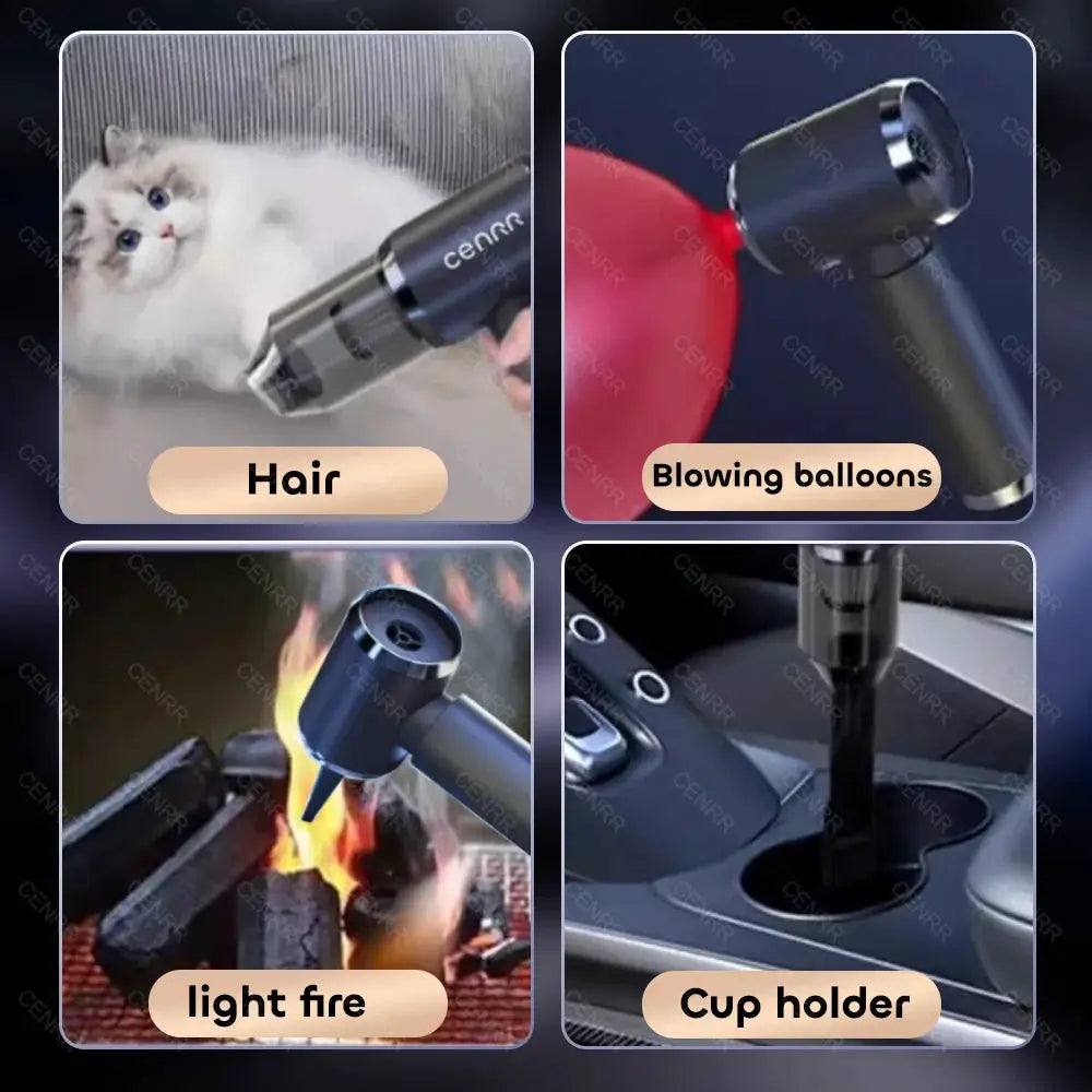 Mini Car Vacuum | Cordless Design | Compact Frame | Black