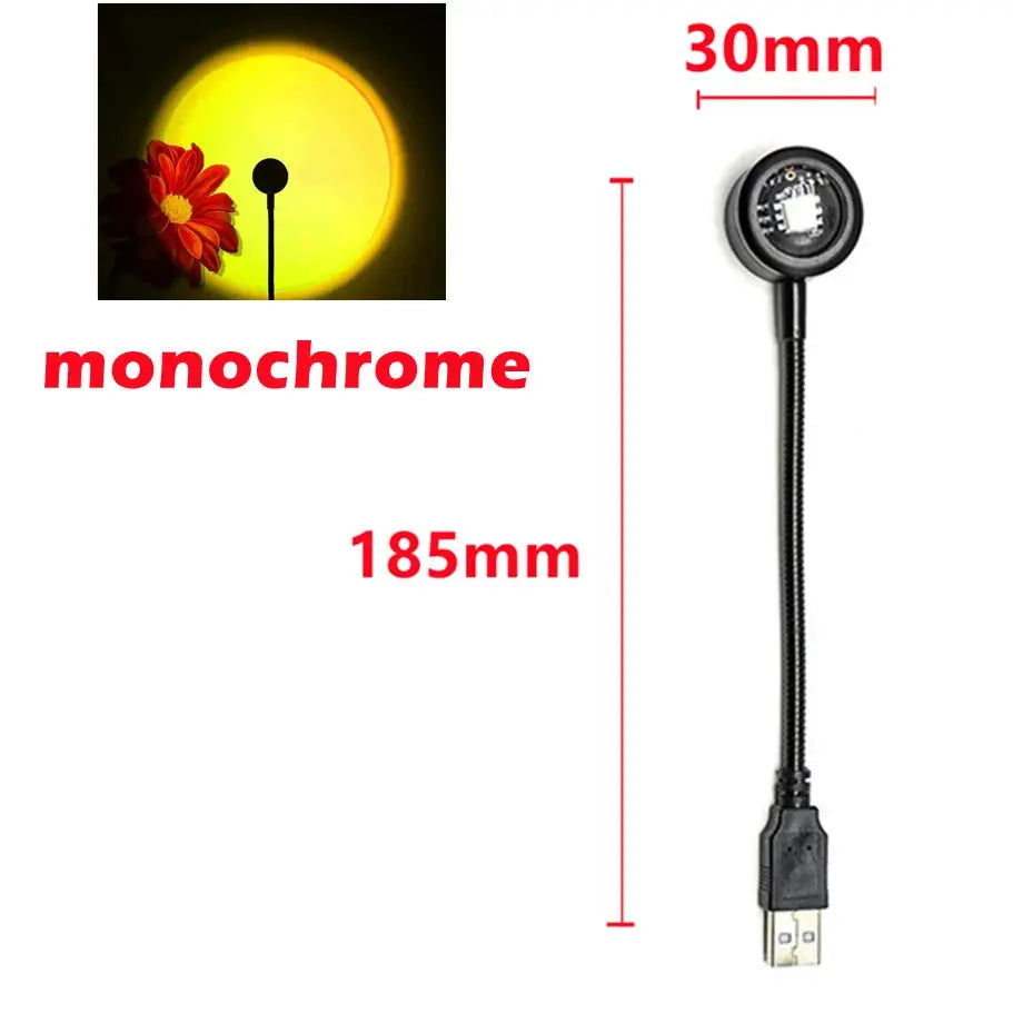 LED Projector | USB Powered | Portable Size | Warm Glow Effect